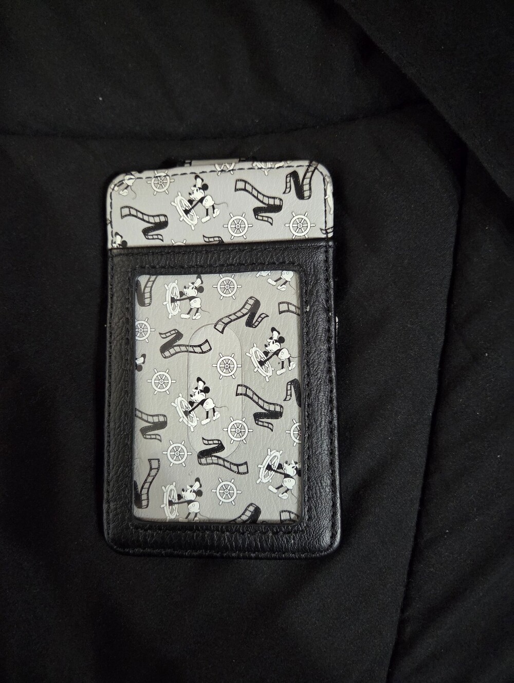 Disney Mickey Mouse Steamboat Willie Wallet ID Card Holder